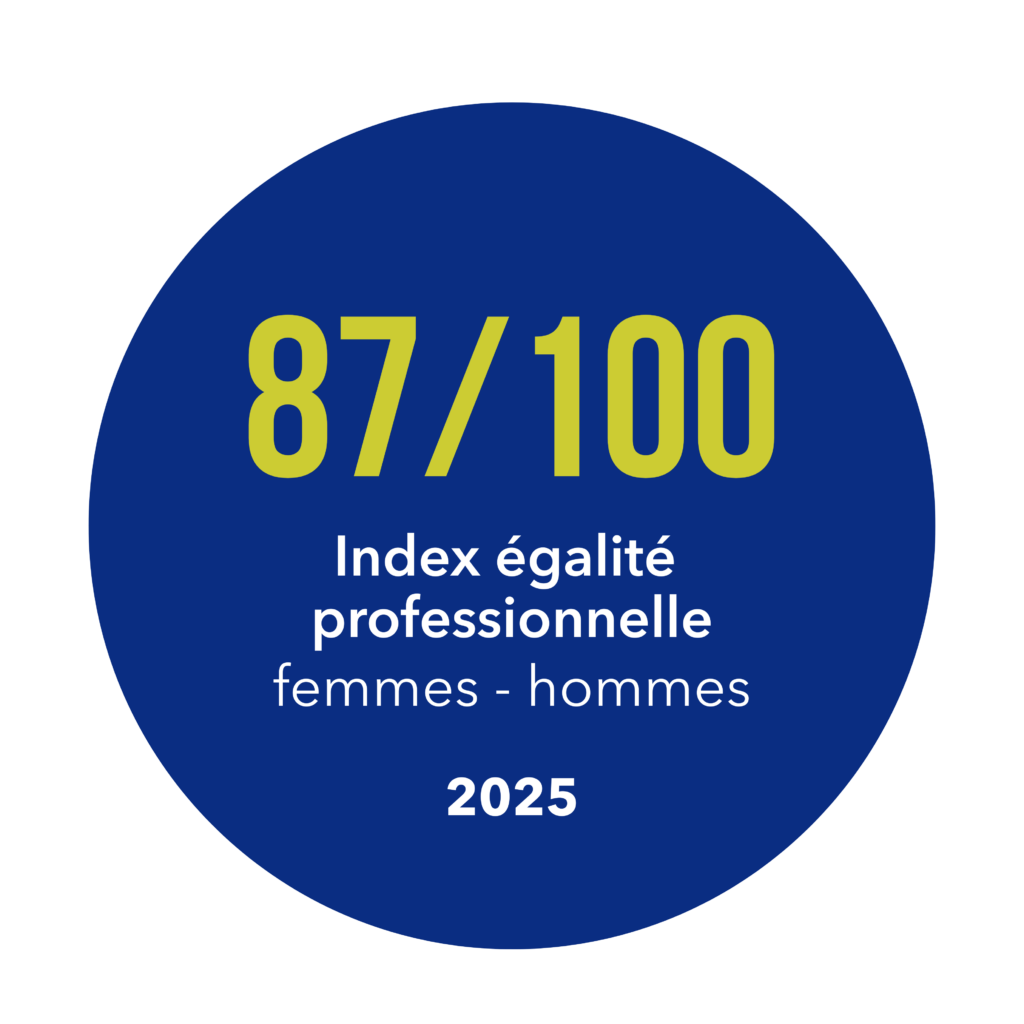 Index égalité professionnelle femmes - hommes : 87/100